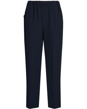 Via Masini 80 Midnight Pants Polyester, Elastane - Blue