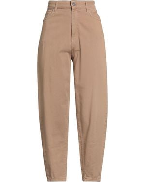 Stilosophy Camel Pants Cotton - Natural