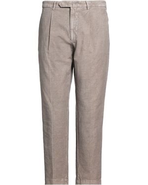 Santaniello Evoluto Taupe Pants Cotton, Linen - Gray