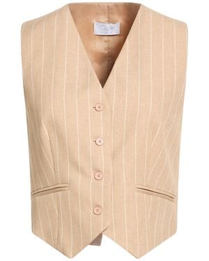Clips More Tailored Vest Polyester, Elastane - Natural