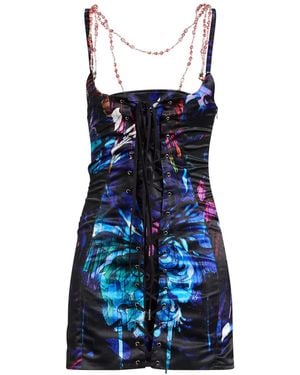 WEINSANTO Mini Dress Polyester - Blue