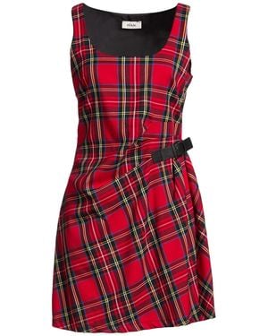 Dixie Mini Dress Polyester, Viscose, Elastane - Red