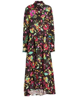 Anjuna Dark Maxi Dress Linen - White