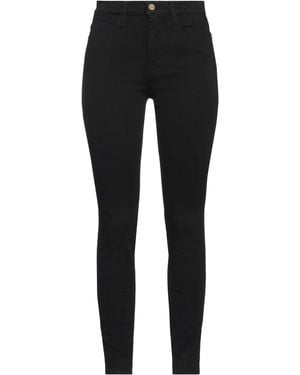 FRAME Pants Cotton, Polyester, Elastane - Black
