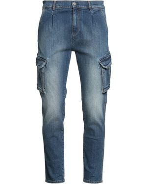 Daniele Alessandrini Jeans Cotton, Elastane - Blue