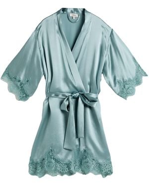 Vivis Dressing Gown Or Bathrobe - Blue