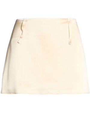 All Three Mini Skirt Silk - Natural
