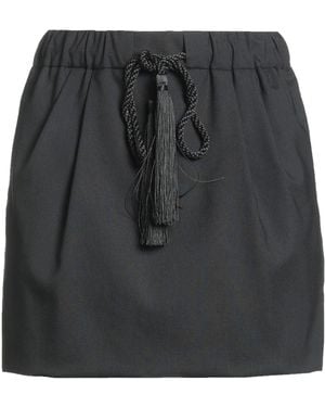 Max Mara Mini Skirt Virgin Wool, Mohair Wool, Silk - Black