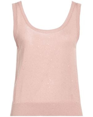 Eleventy Top Silk, Cotton - Pink