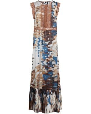 Manila Grace Vestito Lungo - Blu
