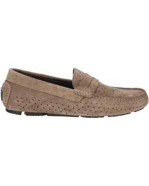 Baldinini Khaki Loafers Leather - Gray