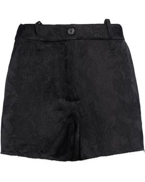 Masnada Shorts & Bermuda Shorts Acetate, Viscose, Linen - Black