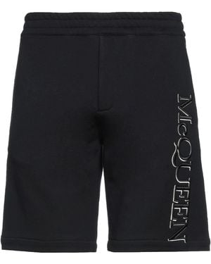 McQueen Shorts & Bermuda Shorts - Black