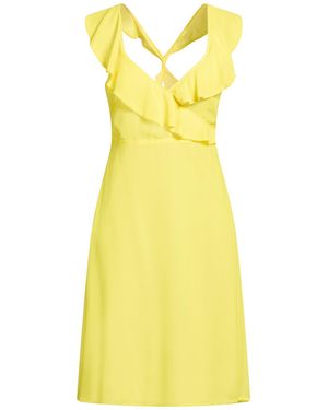 Sandro Ferrone Mini Dress Polyester - Yellow