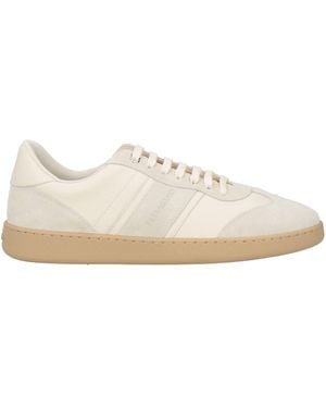 Ferragamo Ivory Trainers Calfskin - White