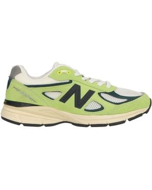 New Balance Lime Sneakers Leather, Textile Fibers - Green