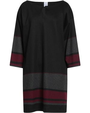 Sara Roka Mini Dress Viscose, Polyamide, Virgin Wool, Acrylic, Elastane - Black