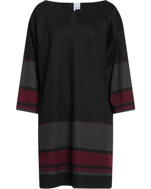 Sara Roka Mini Dress Viscose, Polyamide, Virgin Wool, Acrylic, Elastane - Black