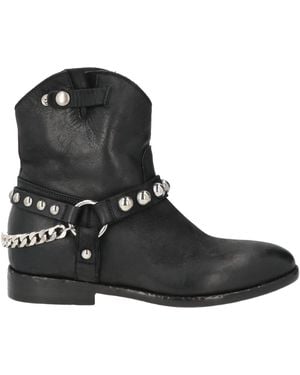 Strategia Ankle Boots Leather - Black