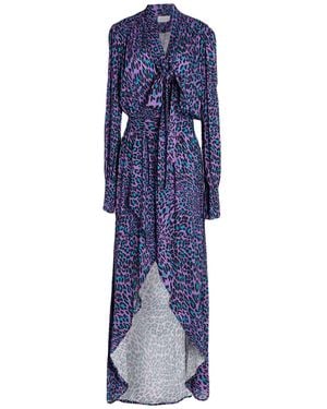 Gaelle Paris Maxi Dress Viscose, Elastane - Blue