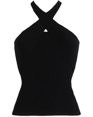 MSGM Top Viscose, Polyester - Black