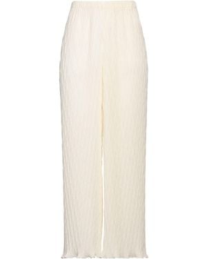 Jijil Cream Pants Polyester - White