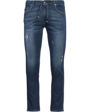 Daniele Alessandrini Jeans Cotton, Elastane - Blue