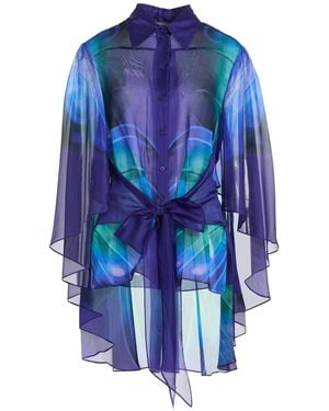 Alberta Ferretti Shirt Silk - Blue