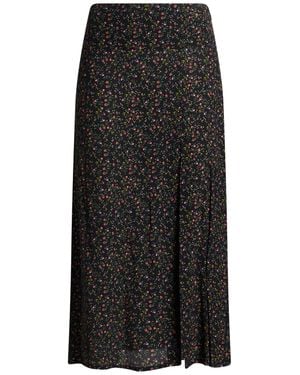 Mar De Margaritas Midi Skirt Viscose - Black