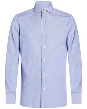 Luigi Borrelli Napoli Chemise - Bleu