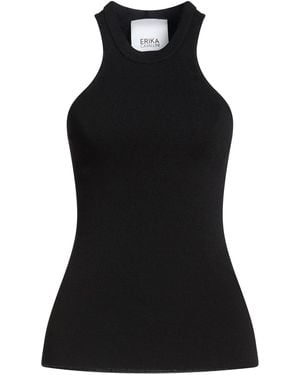 Erika Cavallini Semi Couture Tank Top Viscose, Polyamide - Black