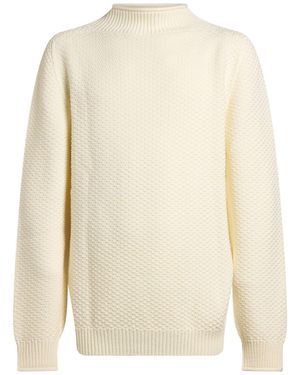 AROVESCIO Ivory Sweater Merino Wool - White