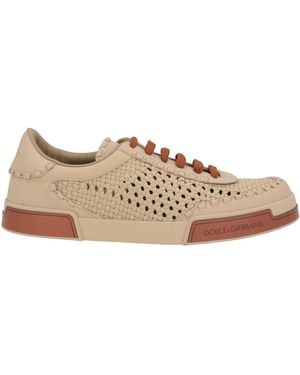 Dolce & Gabbana Sand Trainers Goat Skin, Calfskin - Natural