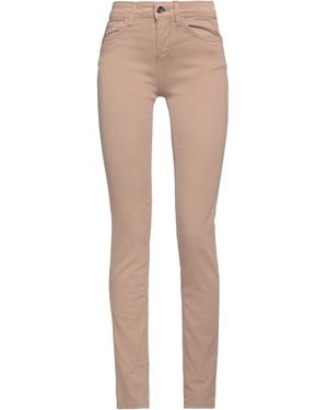 Rebel Queen Khaki Trousers Cotton, Polyester, Elastane - Natural