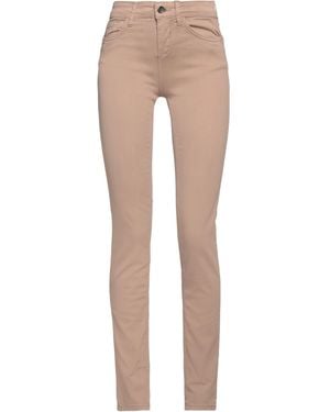 Rebel Queen Khaki Trousers Cotton, Polyester, Elastane - Natural