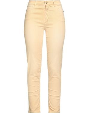 Angelo Marani Trousers Cotton, Elastane - Natural