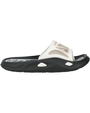 Palm Angels Cream Sandals Rubber - White