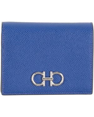 Ferragamo Wallet Calfskin - Blue