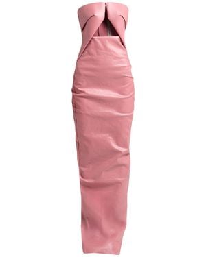 Rick Owens Vestido Largo - Rosa