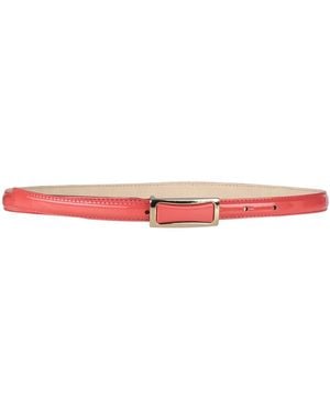 Liu Jo Belt Polyurethane, Zamak, Polyester, Cotton - Red