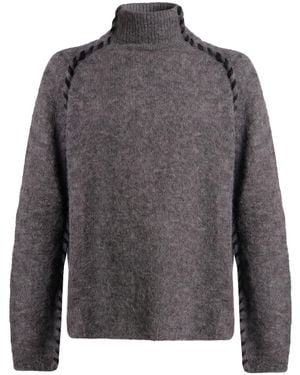 Thom Krom Turtleneck Alpaca Wool, Polyamide - Grey