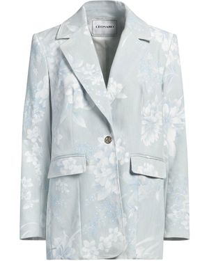 Leonard Paris Blazer Cotton, Elastane - Blue