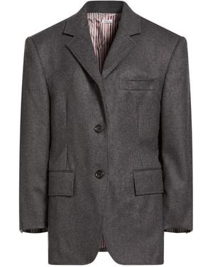 Thom Browne Blazer Wool - Black