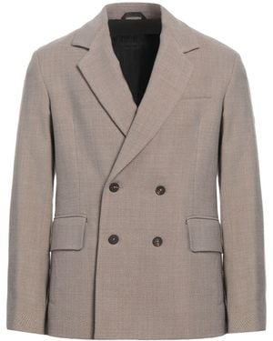 Messagerie Luxe Fabrics Sand Blazer Virgin Wool, Cotton - Brown
