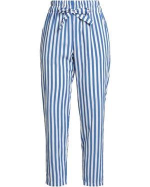 Rebel Queen Pants Viscose, Polyamide - Blue