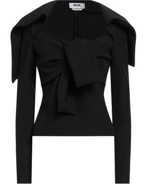 MSGM Top Polyester, Elastane - Black