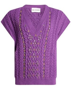DES_PHEMMES Pullover - Lila
