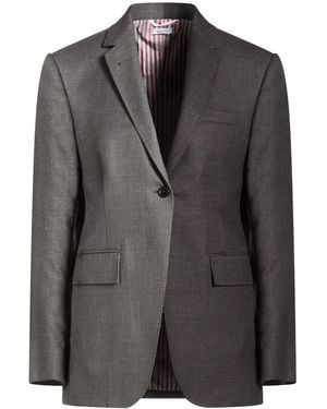 Thom Browne Blazer Wool - Black
