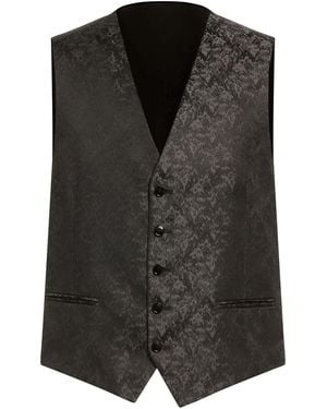 Manuel Ritz Tailored Vests - Black