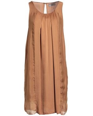 CROCHÈ Mini Dress Viscose, Silk - Brown
